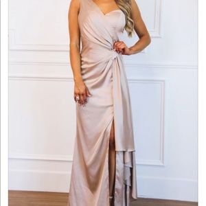 Bella & Bloom Boutique Champagne Bridesmaids dress, worn once for a wedding.